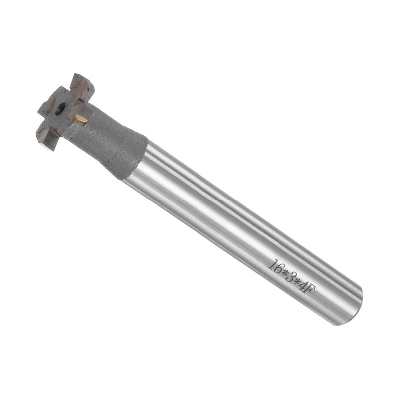 CoCud T-Slot Milling Cutters, 4 Flute, 0.6" Cutting Dia, 0.12" Depth, Tungsten Carbide Tip - Image 1